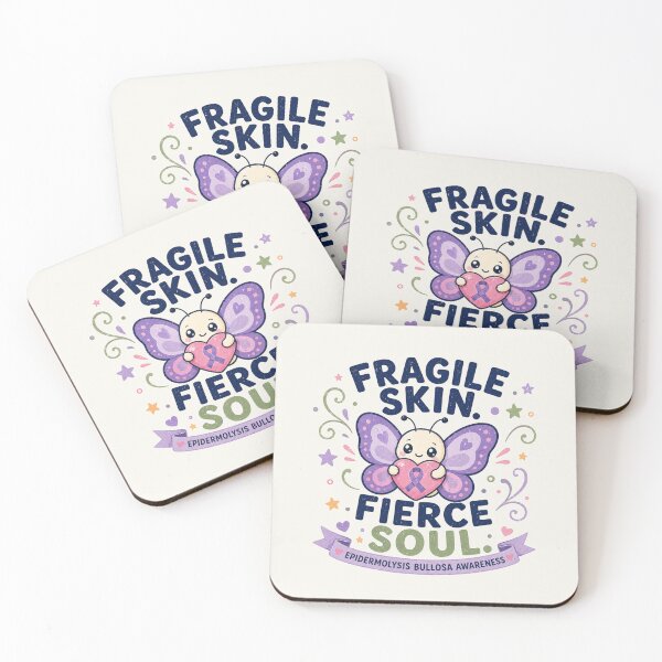 Item preview, Fragile Skin Fierce Soul - Epidermolysis Bullosa Awareness Art designed and sold by BlackSector77.