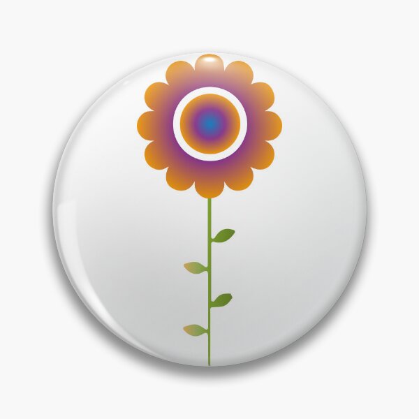 Item preview, Copy of Retro Flower Folk Art Vibrant Color Gradient Graphic 2 designed and sold by ZorianArt.