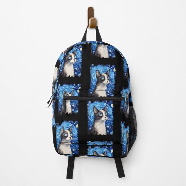 Item preview, Funny Snowshoe Cat Starry Night Illustration Mom Dad Kids designed and sold by rafaeltto.