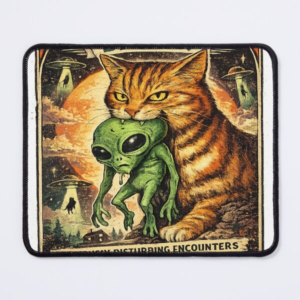 Item preview, Abducted By Cats Retro Alien Parody designed and sold by ATMAS SHOP.