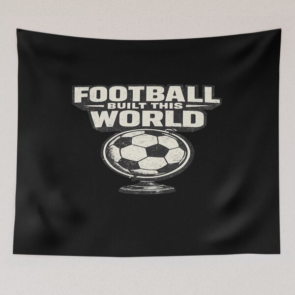 Item preview, Football Built This World Vintage Globe Football T-Shirt designed and sold by ArthUpscale.