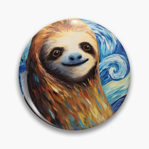 Item preview, Funny Sloth Starry Night Illustration Mom Dad Kids designed and sold by rafaeltto.