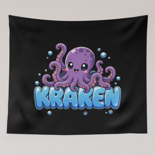 Item preview, Kraken Cryptid Kawaii  designed and sold by redsharkuk.