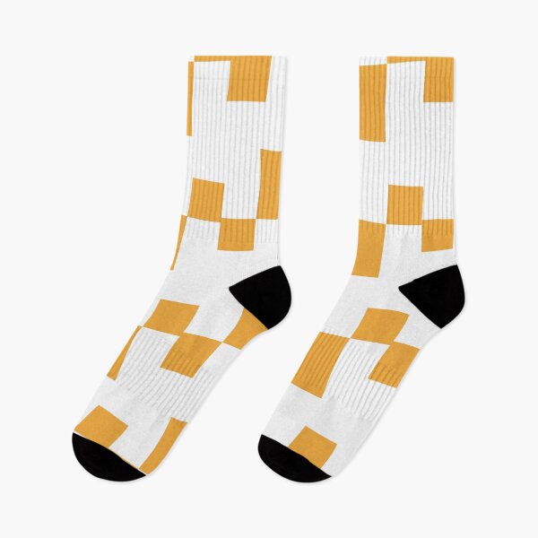 Item preview, Golden Pixel Pattern on White designed and sold by mozizy.