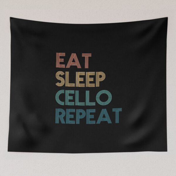 Item preview, Eat Sleep Cello Repeat - Gift For Cello Fans designed and sold by kindxinn.