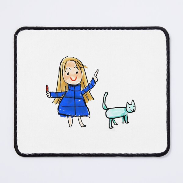 Item preview, Girl and Cat Doodle Art designed and sold by Politicide.