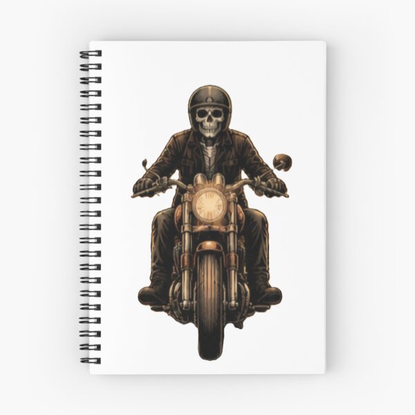 Item preview, Skeleton Biker Motorcycle Rider Vintage Gothic Graphic designed and sold by SkeletonMood.