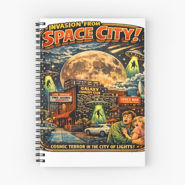 Item preview, Invasion From Space City Retro B Movie designed and sold by ATMAS SHOP.
