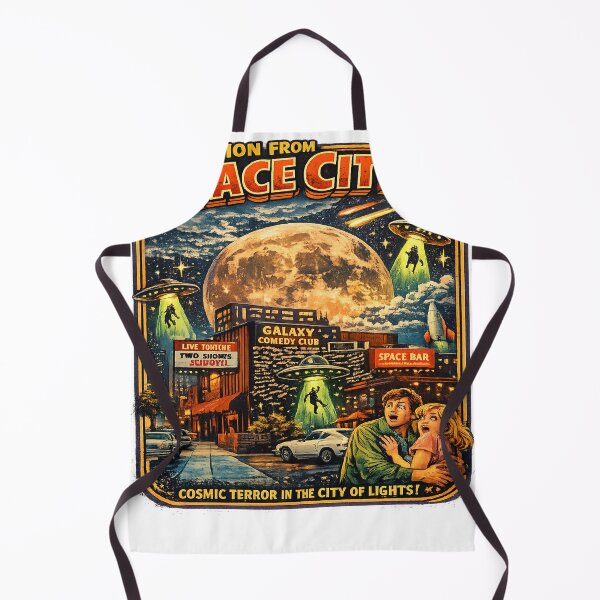 Item preview, Invasion From Space City Retro B Movie designed and sold by ATMAS SHOP.