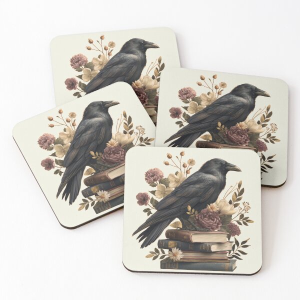 Item preview, Raven on a stack of books designed and sold by Fran Fryberg.