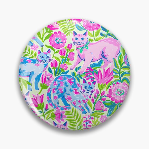 Item preview, Colorful Preppy Cat Pattern designed and sold by ThePreppyArtist.
