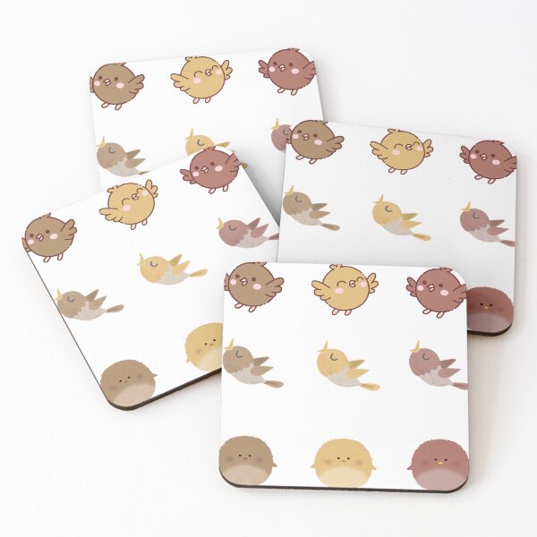 Item preview, Cute Chubby Birds Sticker Pack | Kawaii Bird Sparrow and Chicks Aesthetic Sticker designed and sold by Art IN Pack.