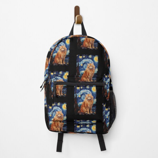 Item preview, Funny Siberian Cat Starry Night Illustration Mom Dad Kids designed and sold by rafaeltto.