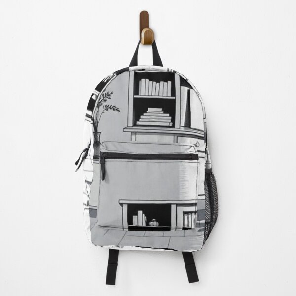 Item preview, Boy with his back to the camera in a room | Black and white illustration designed and sold by RAISC.