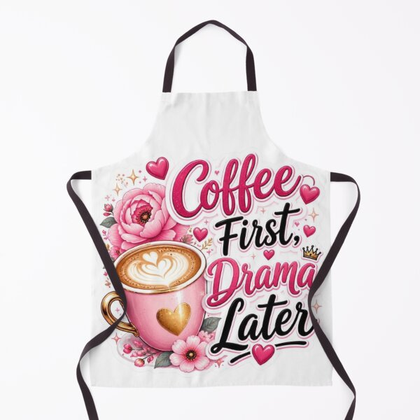 Item preview, Coffee First, Drama Later Sticker designed and sold by Stylestickers55.