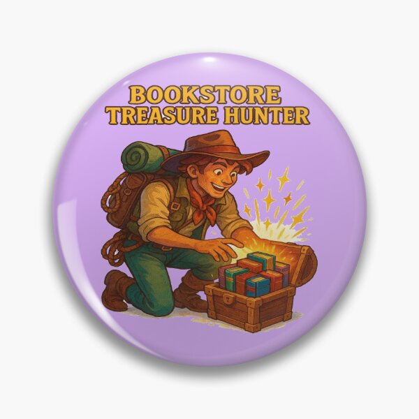 Item preview, Bookstore Treasure Hunter Funny Book Lover Design designed and sold by BookedAndDesign.