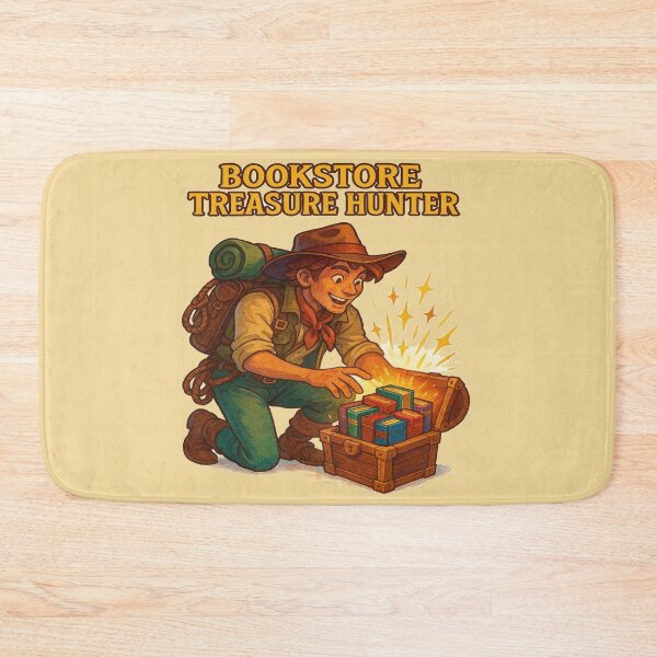 Item preview, Bookstore Treasure Hunter Funny Book Lover Design designed and sold by BookedAndDesign.
