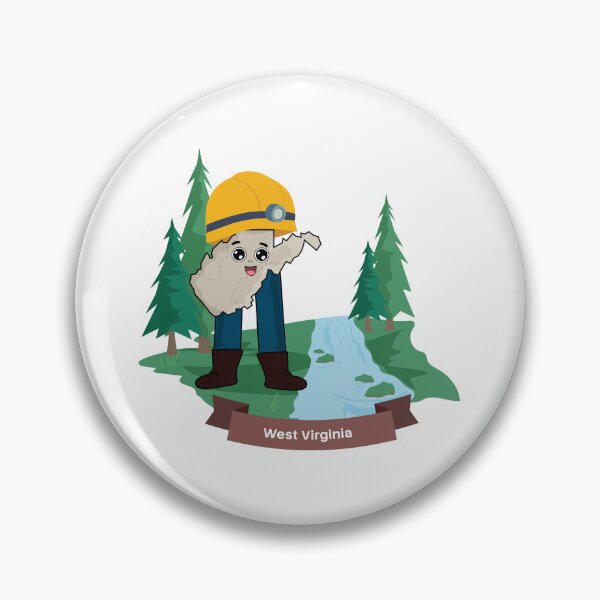 Item preview, West Virginia Mountain Adventure Cute Cartoon Character designed and sold by Travel.Art.