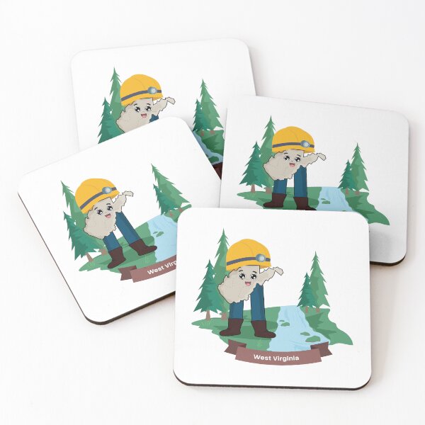 Item preview, West Virginia Mountain Adventure Cute Cartoon Character designed and sold by Travel.Art.