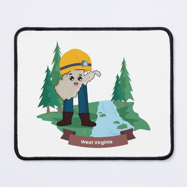 Item preview, West Virginia Mountain Adventure Cute Cartoon Character designed and sold by Travel.Art.