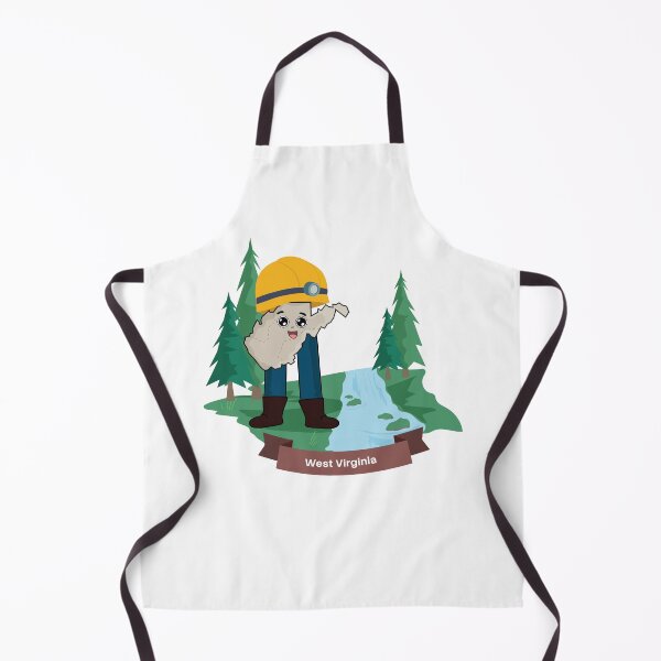 Item preview, Personaje de dibujos animados adorable de Aventura en las Montañas de Virginia Occidental designed and sold by Travel.Art.