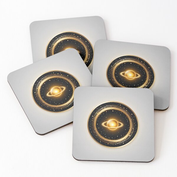 Item preview, Golden Galaxy  Luxury Cosmic Space Emblem designed and sold by simaso.