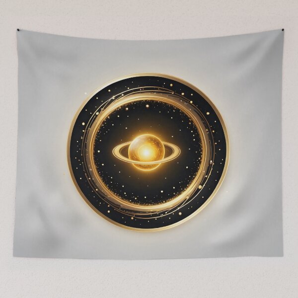 Item preview, Golden Galaxy  Luxury Cosmic Space Emblem designed and sold by simaso.
