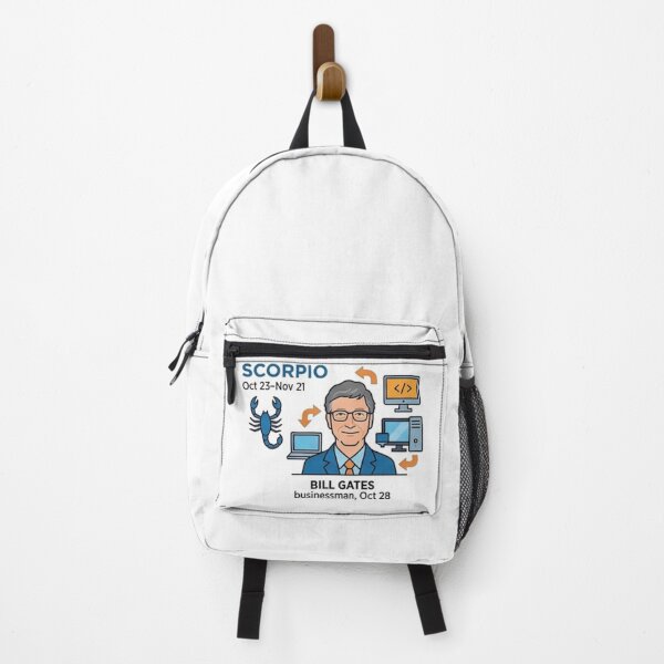 Item preview, Scorpio Visionary: Bill Gates Modern Zodiac Art designed and sold by layalistoresa.