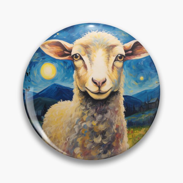 Item preview, Funny Sheep Starry Night Illustration Mom Dad Kids designed and sold by rafaeltto.
