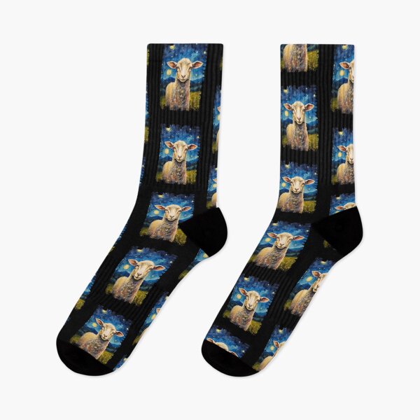 Item preview, Funny Sheep Starry Night Illustration Mom Dad Kids designed and sold by rafaeltto.