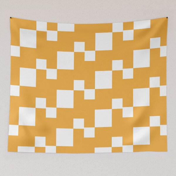 Item preview, Copy of Golden Pixel Pattern on White designed and sold by mozizy.