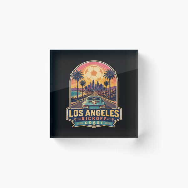 Item preview, Los Angeles Kickoff Coast Retro Soccer Travel Shirt | California Sunset Football Fan designed and sold by Globalcitytees.