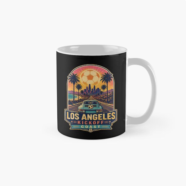 Item preview, Los Angeles Kickoff Coast Retro Soccer Travel Shirt | California Sunset Football Fan designed and sold by Globalcitytees.