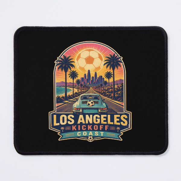 Item preview, Los Angeles Kickoff Coast Retro Soccer Travel Shirt | California Sunset Football Fan designed and sold by Globalcitytees.