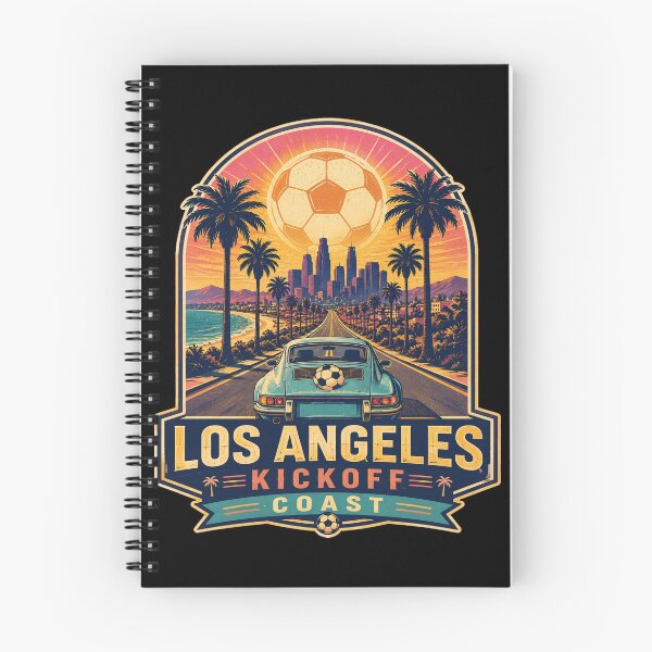 Item preview, Los Angeles Kickoff Coast Retro Soccer Travel Shirt | California Sunset Football Fan designed and sold by Globalcitytees.