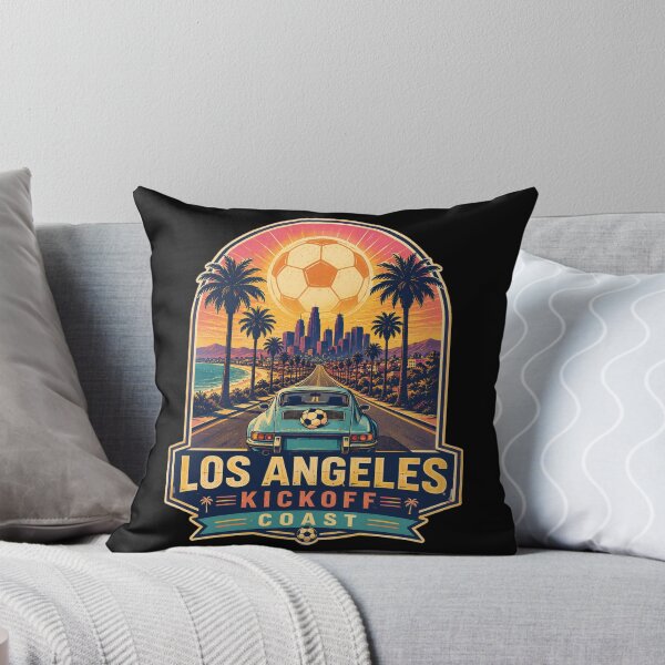 Item preview, Los Angeles Kickoff Coast Retro Soccer Travel Shirt | California Sunset Football Fan designed and sold by Globalcitytees.