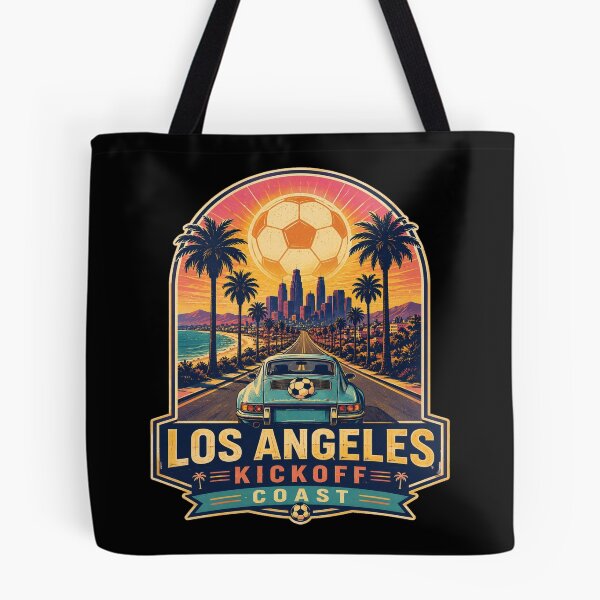 Item preview, Los Angeles Kickoff Coast Retro Soccer Travel Shirt | California Sunset Football Fan designed and sold by Globalcitytees.