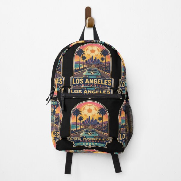 Item preview, Los Angeles Kickoff Coast Retro Soccer Travel Shirt | California Sunset Football Fan designed and sold by Globalcitytees.