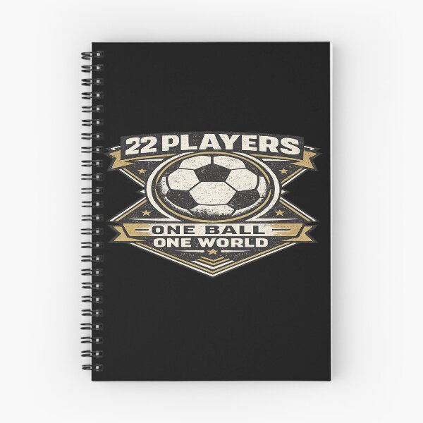 Item preview, 22 Players One Ball One World Vintage Football T-Shirt designed and sold by ArthUpscale.
