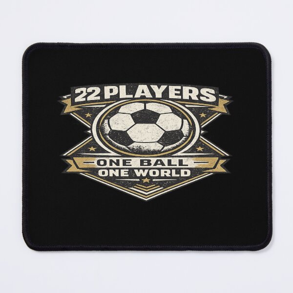 Item preview, 22 Players One Ball One World Vintage Football T-Shirt designed and sold by ArthUpscale.