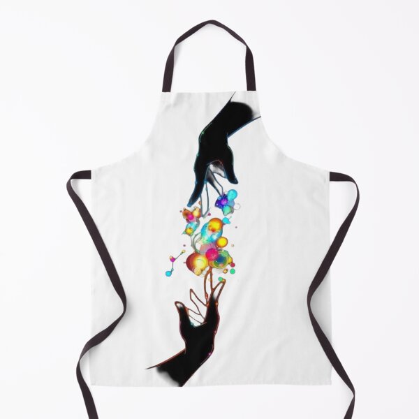 Item preview, Magical Neon Reaching Hands Colorful Bubble Line Art designed and sold by Core design hub .