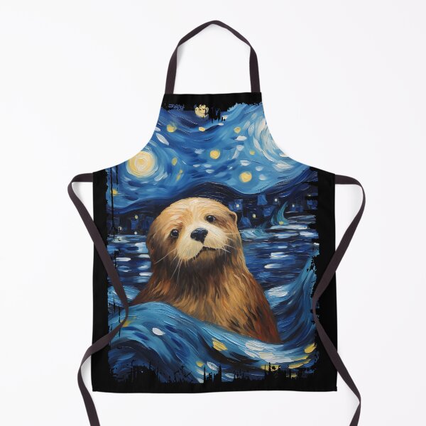 Item preview, Funny Sea Otter Starry Night Illustration Mom Dad Kids designed and sold by rafaeltto.