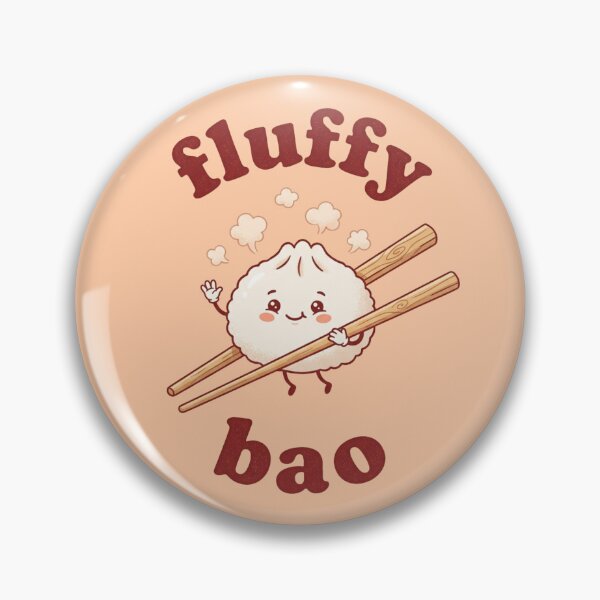 Item preview, Retro Flat Cute Steamed Buns Fluffy Bao designed and sold by DuckOddity.