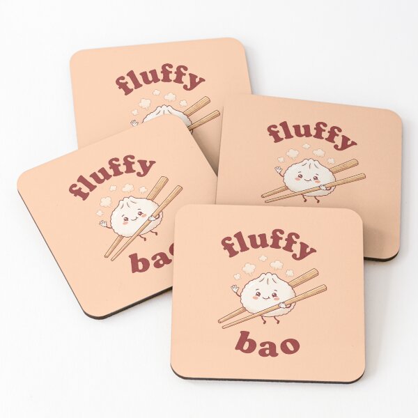 Item preview, Retro Flat Cute Steamed Buns Fluffy Bao designed and sold by DuckOddity.