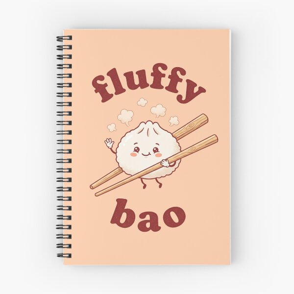Item preview, Retro Flat Cute Steamed Buns Fluffy Bao designed and sold by DuckOddity.