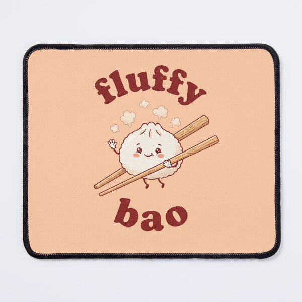 Item preview, Retro Flat Cute Steamed Buns Fluffy Bao designed and sold by DuckOddity.