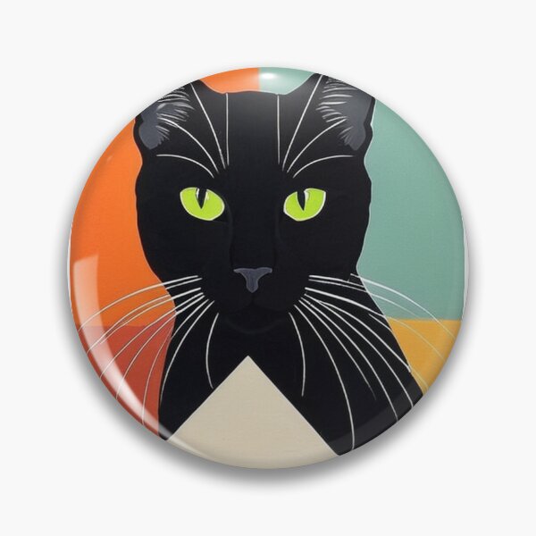 Item preview, Art - Black Cat Pop Art, Vintage and Modern 1960s Illustration designed and sold by DoodyPets.