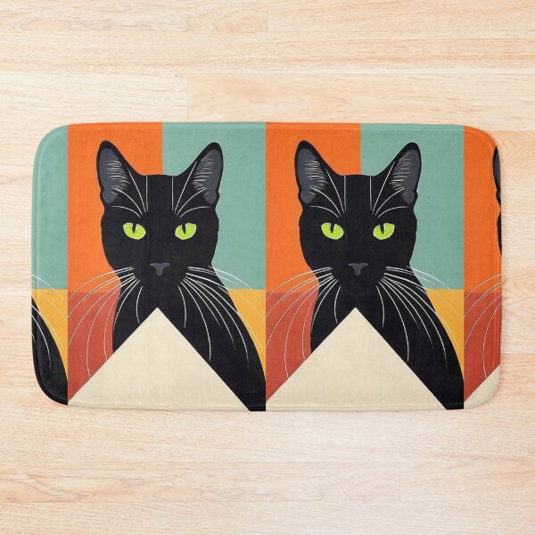 Item preview, Art - Black Cat Pop Art, Vintage and Modern 1960s Illustration designed and sold by DoodyPets.