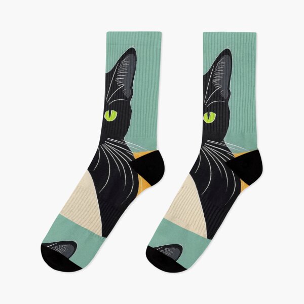 Item preview, Art - Black Cat Pop Art, Vintage and Modern 1960s Illustration designed and sold by DoodyPets.