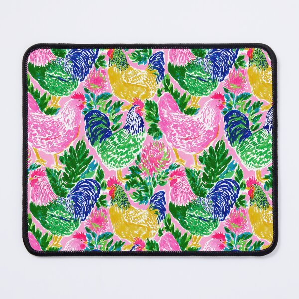 Item preview, Cute Colorful Preppy Chicken Pattern designed and sold by ThePreppyArtist.